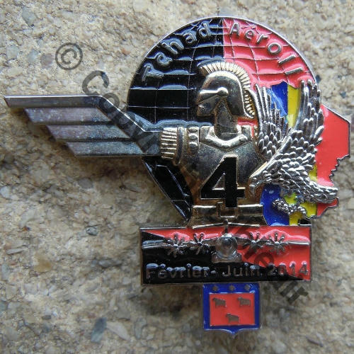 NH  TCHAD 4eCOGA AERO 25e RGA 02 a 06 2014  De Griffes et butees Dos lisse No070 Src.lapetitebrocdechacha 54Eur06.14 